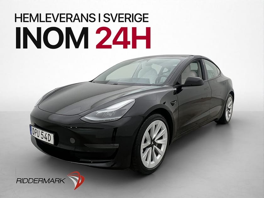Bild 4 av Tesla Model 3 Long Range AWD Ljus Interiör Drag Pano Kamera