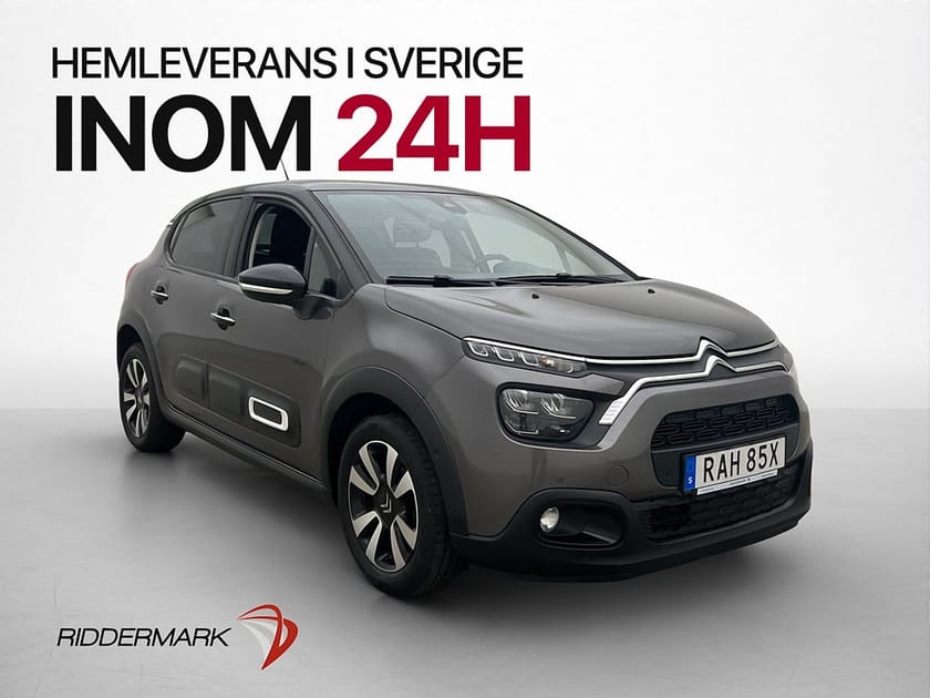 Bild 1 av Citroën C3 1.2 PureTech Kamera CarPlay Sensorer Ny-Kamrem