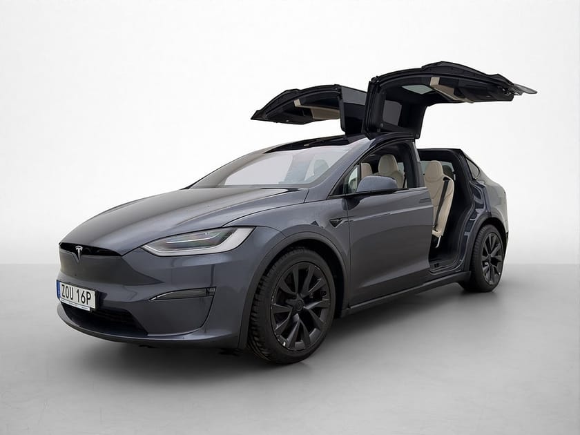 Bild 1 av Tesla Model X 6 Sits Drag Luftfjäd Yoke AP MOMS Svensksåld