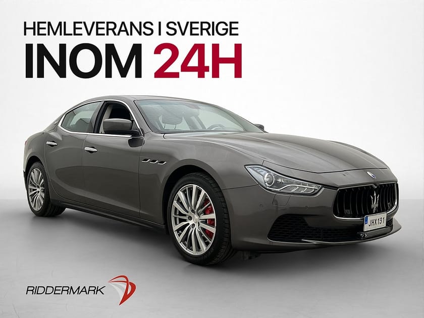 Bild 1 av Maserati Ghibli S Q4 410hk Kamera Skinn Svensksåld
