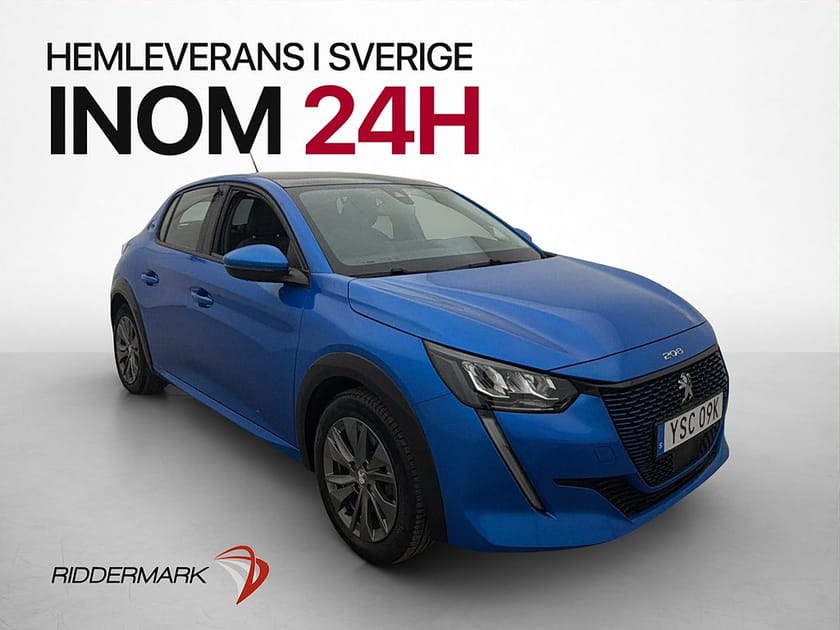 Bild 1 av Peugeot e-208 136hk Allure Panorama CarPlay P-Sensorer Navi