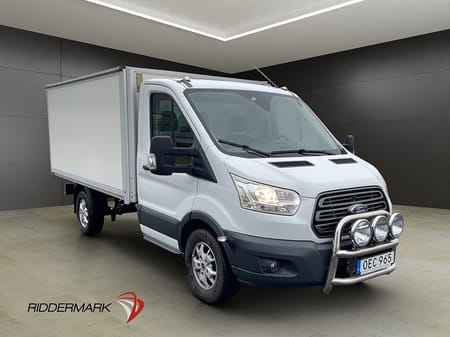 Ford Transit 350 Chassi Cab FLAKBIL Värmare Dragkrok FLOBY Kåpa MOMS