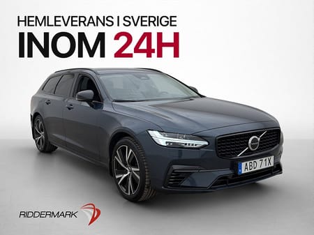 Volvo V90 Recharge T6 AWD Plus Dark Skinn H/K Kamera MOMS