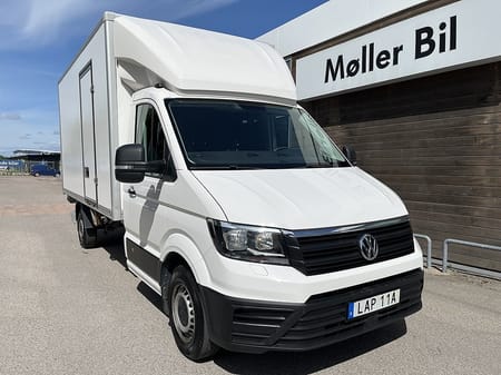 Volkswagen Crafter Chassi Enkelhytt lång hjulbas Volymskåp 35
