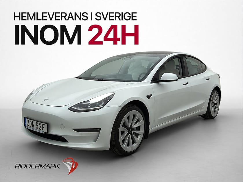 Bild 4 av Tesla Model 3 Long Range AWD Drag Autopilot Ljus interiör