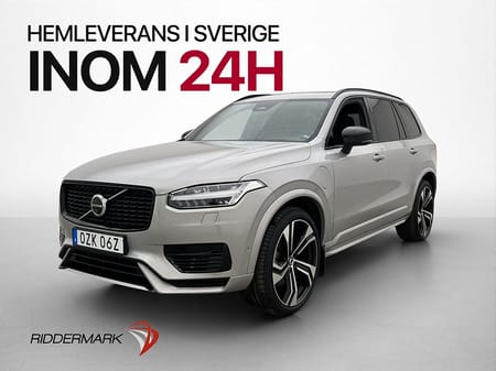 Volvo XC90 7 Säten Recharge T8 Ultimate Dark B&W Pano Luft Drag HUD
