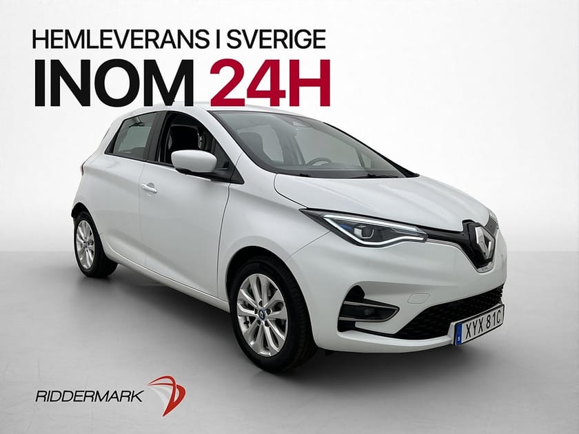 Bild 1 av Renault ZOE R110 52 kWh Friköpt-Batteri Kamera Halvskinn