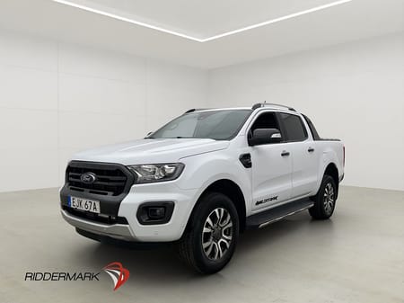 Ford Ranger Dubbelhytt Wildtrak 213hk 4x4 Värmare Dragkrok Diff CARPLAY