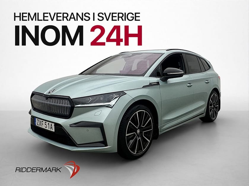 Bild 1 av Škoda Enyaq iV 80x Skoda Founders Edition Crystal Värmare 360° Pano