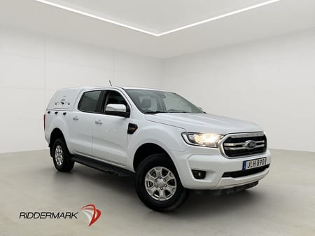 Ford Ranger Dubbelhytt XLT 4x4 Värmare Diff Kåpa CARPLAY Moms 1-Brukare