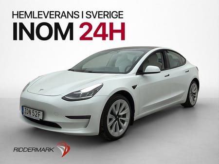 Tesla Model 3 Long Range AWD Ljus Interiör Kamera Skinn Moms