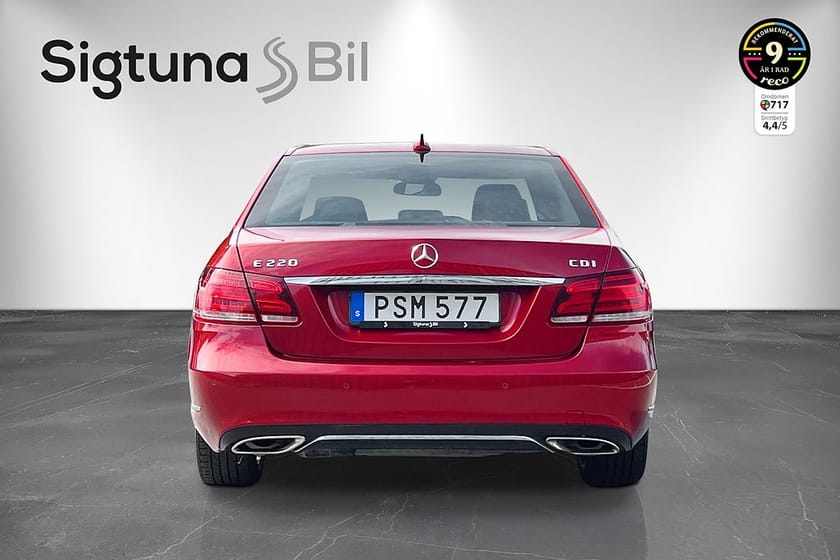 Bild 3 av Mercedes-Benz E 220 CDI BE Drag Motorvärmare GPS BT PDC FoB Fullservad Nybes