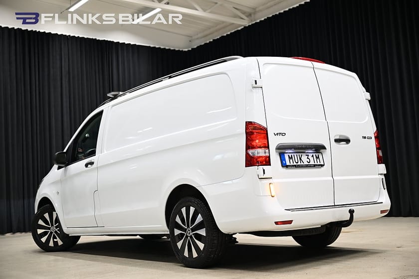 Bild 2 av Mercedes-Benz Vito 116 CDI 3.0t 163HK Automat|Lång|Nedlackad|LED|Inredd|Moms|SeUtr!