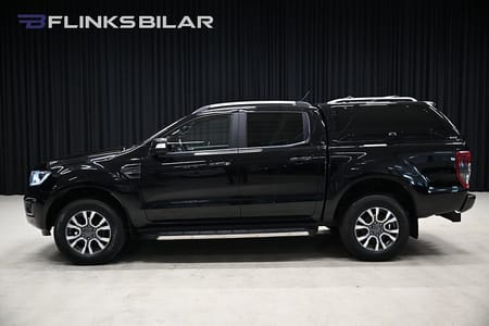 Ford Ranger Dubbelhytt 213HK Automat|Wildtrack|Kåpa|Drag|Värmare|Moms|SeUtr!!