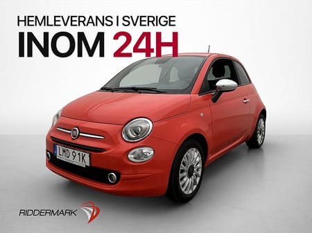 Fiat 500 Hybrid 70hk Farthållare Bluetooth 0,53l/mil