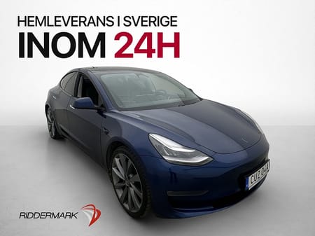 Tesla Model 3 Performance Panorama Kamera Skinn Svensksåld