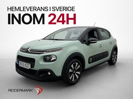 Citroën C3 1.2 82hk 2 Brukare CarPlay Sensorer Lane Assist