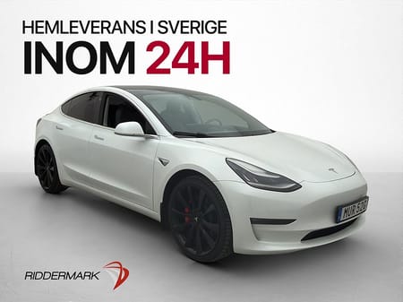 Tesla Model 3 Performance 513hk  Autopilot Panorama Sv-Såld