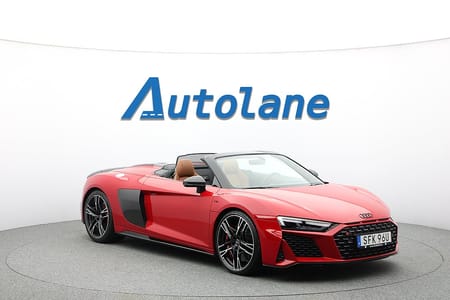 Audi R8 Spyder V10 performance Q Performance, Keramisk, Kolfiber, B&O 620hk