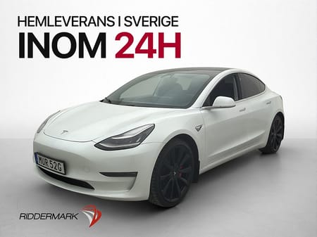 Tesla Model 3 Performance Autopilot Panorama Svensksåld