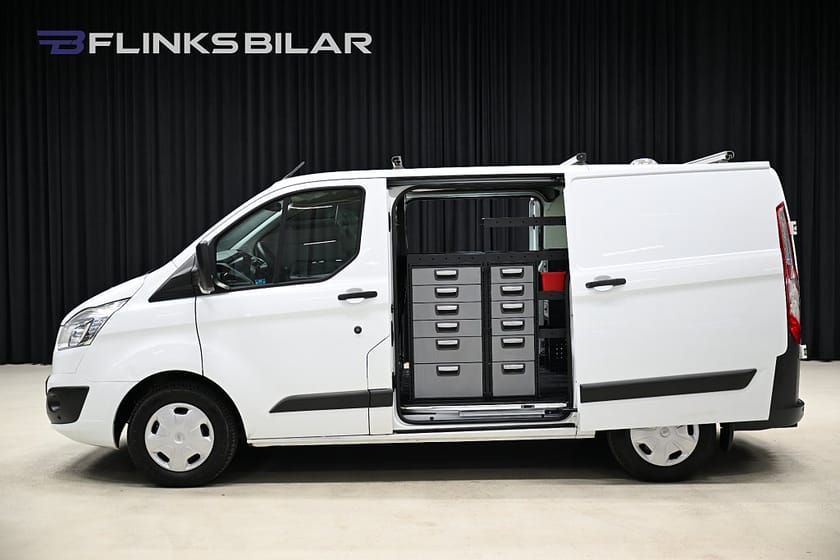 Bild 1 av Ford Transit Custom 290 130HK Servicebil|Dubbeldörr|Inredd|NyKamrem|Moms