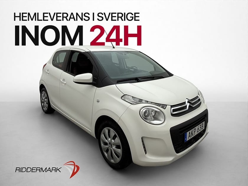 Bild 1 av Citroën C1 1.0 72hk Kamera Bluetooth 0,37l/mil Låg-Årsskatt
