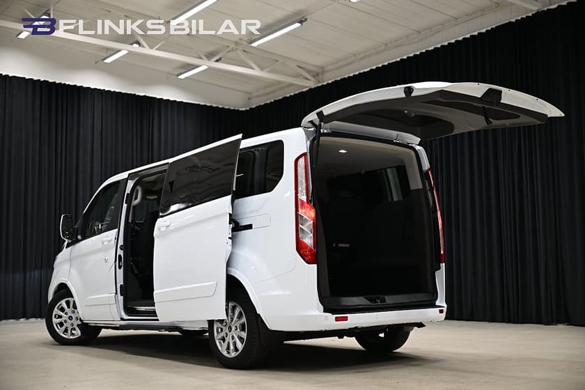 Bild 4 av Ford Tourneo Custom 320 130HK L2 Automat|9Sits|LED|Värmare|NyKamrem|Moms