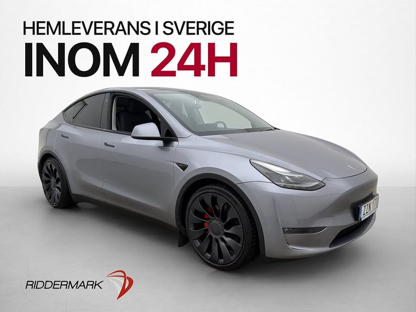 Bild 1 av Tesla Model Y Performance Dragkrok Autopilot MOMS Svensksåld