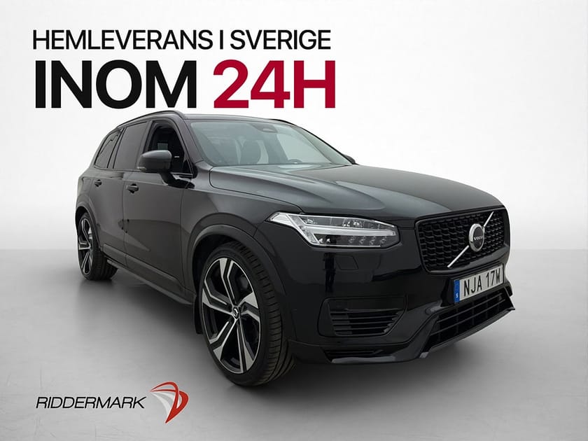 Bild 1 av Volvo XC90 7-seater T8 456hk Ultimate Dark 7-Sits Pano B&W HUD MOMS