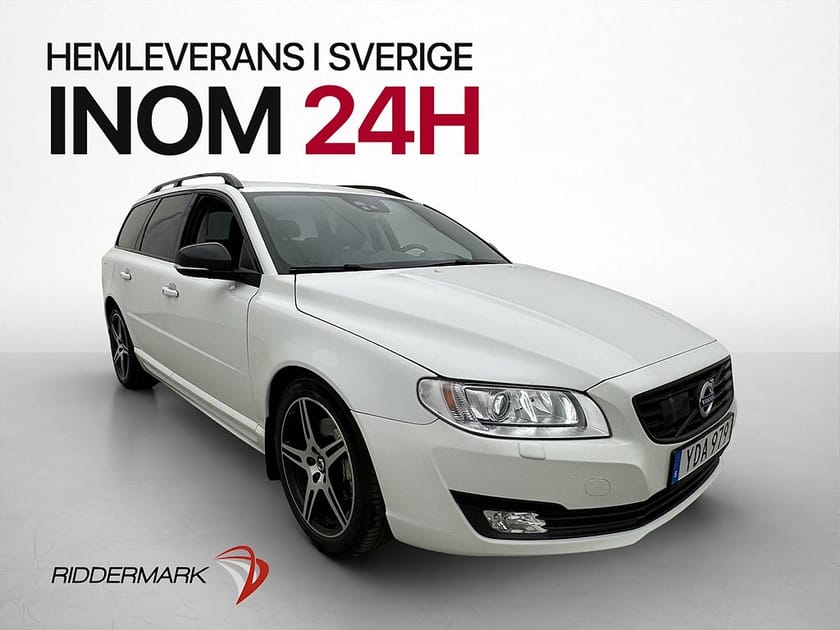 Bild 1 av Volvo V70 D4 AWD Dynamic Edition VOC Dragkrok Värmare Skinn