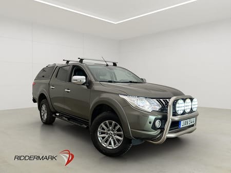 Mitsubishi L200 Dubbelhytt 2.4 4WD M/K-Värmare Drag B-Kamera Skinn Kåpa