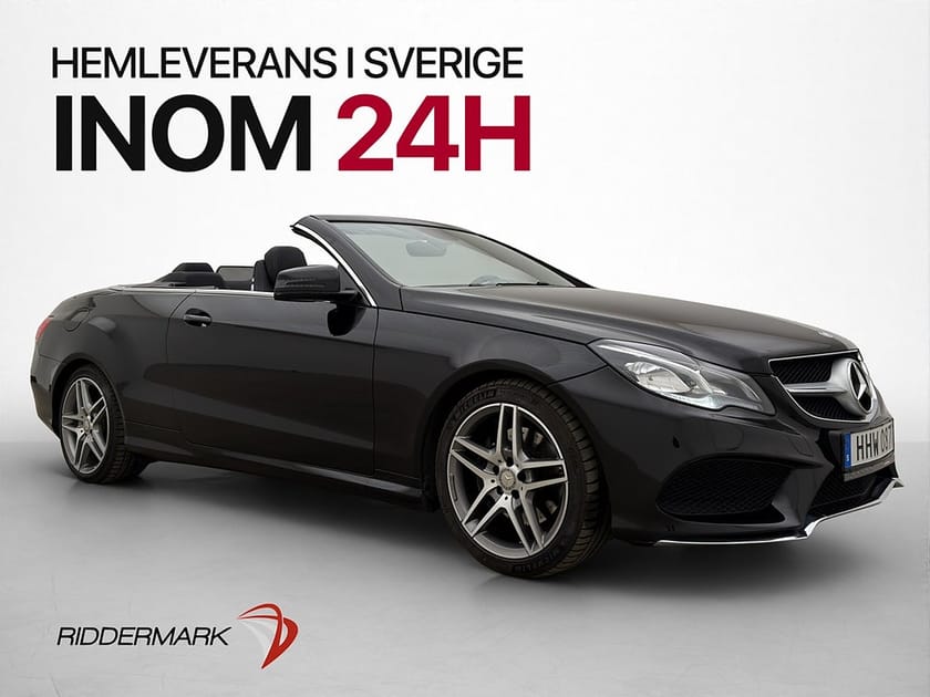 Bild 3 av Mercedes-Benz E 200 Cabriolet AMG Skinn Svensksåld Drag