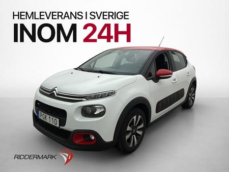 Citroën C3 1.2 82hk FEEL P-Sensorer CarPlay Farthållare