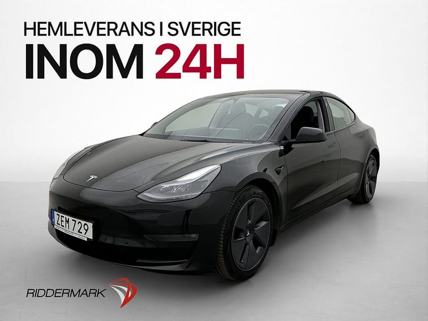 Bild 1 av Tesla Model 3 Long Range AWD Sv-Såld AP Pano Värmepump 360°