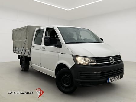 Volkswagen Transporter Chassi Dubbelhytt Flak Värm Drag B-Kam Moms