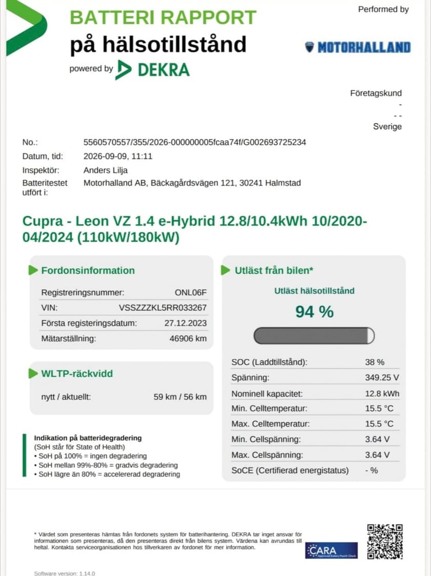 Bild 2 av CUPRA Leon Sportstourer e-Hybrid