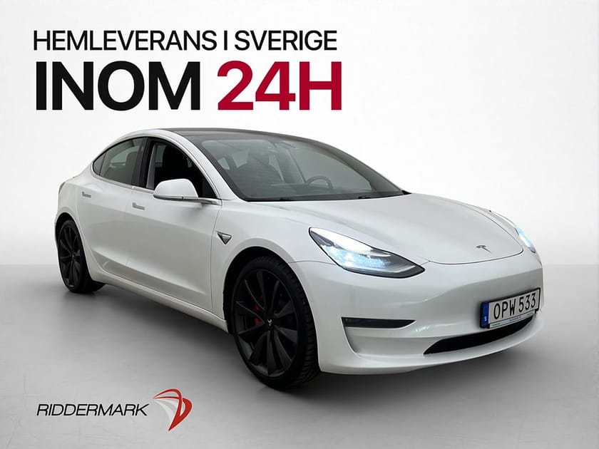 Bild 4 av Tesla Model 3 Performance AWD Autopilot Svensksåld