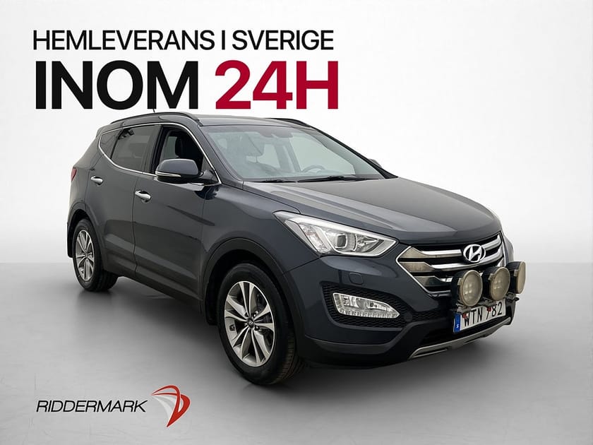 Bild 1 av Hyundai Santa Fe 2.2 CRDi 4WD 7-Sits Drag Kamera Skinn Navi