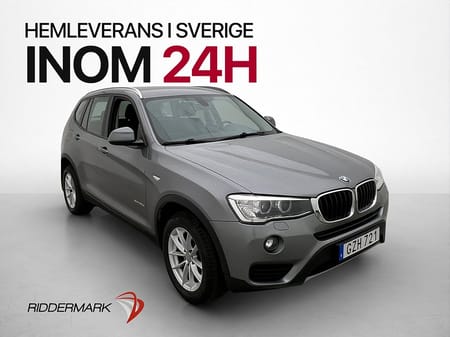 BMW X3 xDrive20d 190hk Dragkrok Sensorer Farthållare