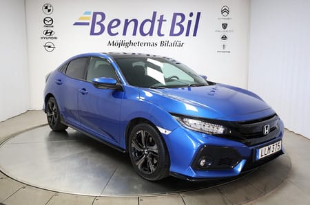 Honda Civic 5-dörrar Turbo 182hk Sport Plus Aut / Panorama / Navi