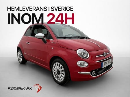 Fiat 500 Hybrid 70hk Dolcevita Taklucka Navi Bluetooth