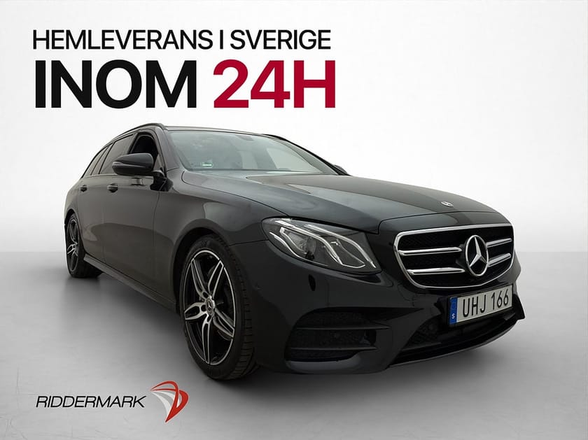 Bild 1 av Mercedes-Benz E 200 T d AMG Line Pano Drag Kamera Navi Ambient