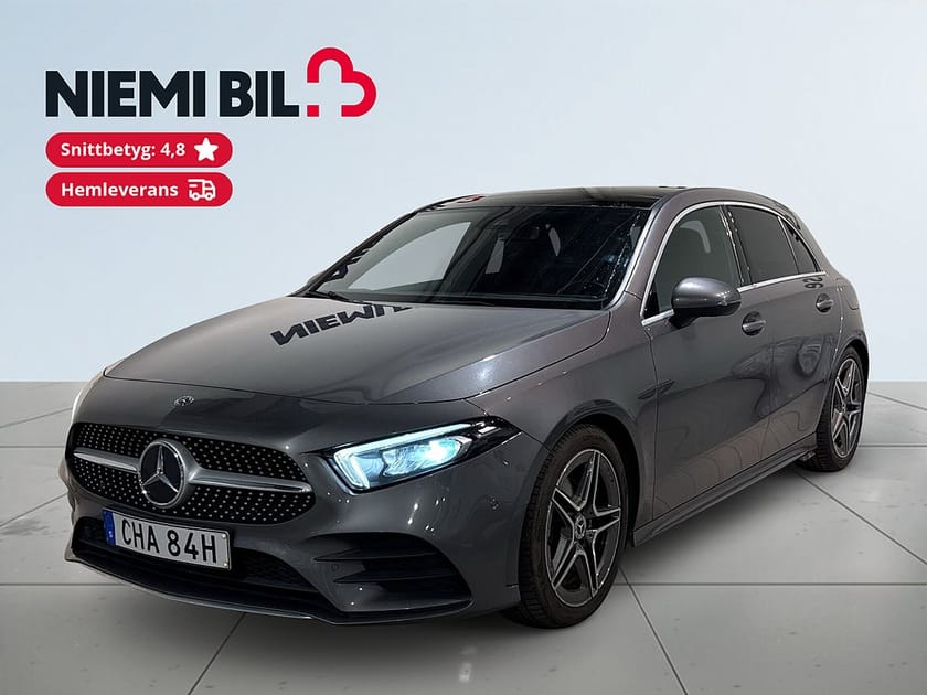 Bild 1 av Mercedes-Benz A 200 7G AMG Line Cockpit GPS Pano Mvärm Kamera S/V-hjul