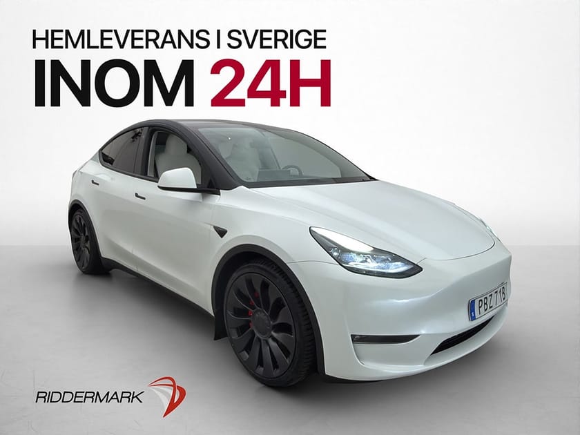 Bild 1 av Tesla Model Y Performance AWD AP Ljus-Interiör Drag MOMS
