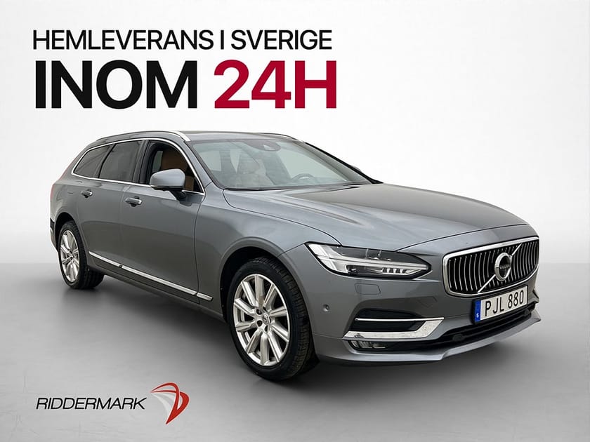 Bild 3 av Volvo V90 D4 Inscription Pano B&W HUD 360° 4-Zon Skinn Drag