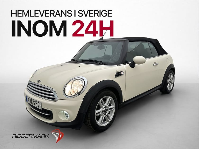 Bild 1 av MINI Cooper Cabriolet Convertible 122hk Halvskinn Farthållare