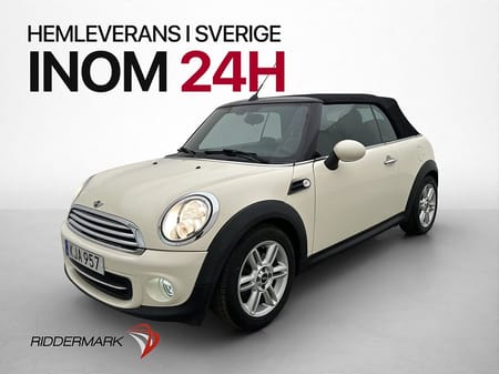MINI Cooper Cabriolet Convertible 122hk Halvskinn Farthållare