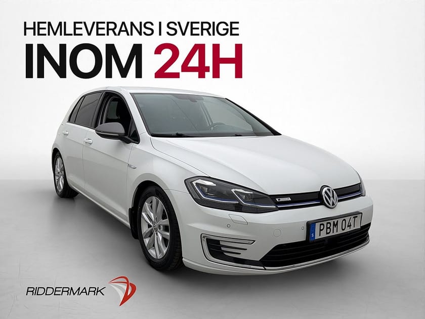 Bild 1 av Volkswagen e-Golf Pluspaket Carplay Navi Nyservad 136hk