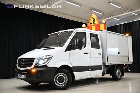 Mercedes-Benz Sprinter 316 BlueTEC Chassi Crew cab 7G 163HK Automat|Dubbelhytt|Kåpa|3.5ton-drag|Moms