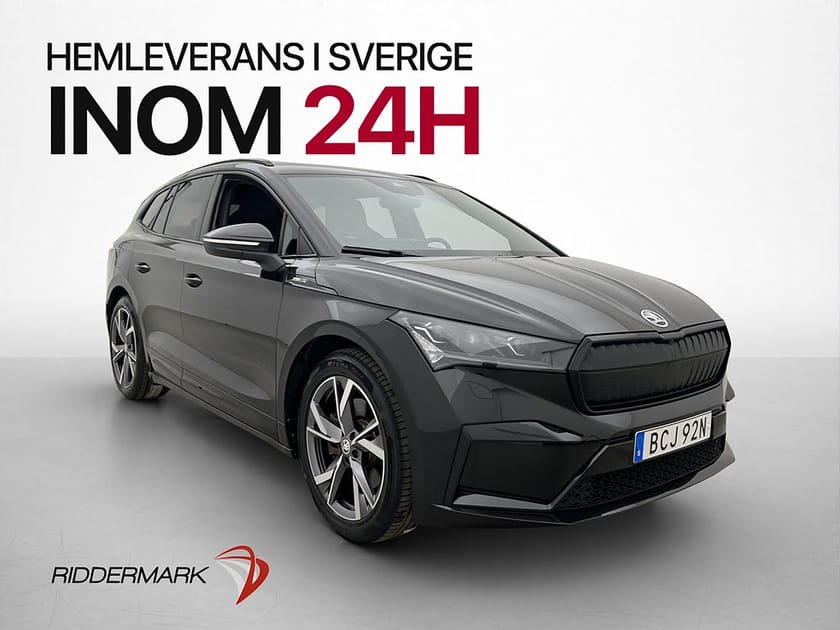 Bild 1 av Škoda Enyaq iV 80x Skoda MOMS Pano Adaptiv CarPlay Kamera Drag